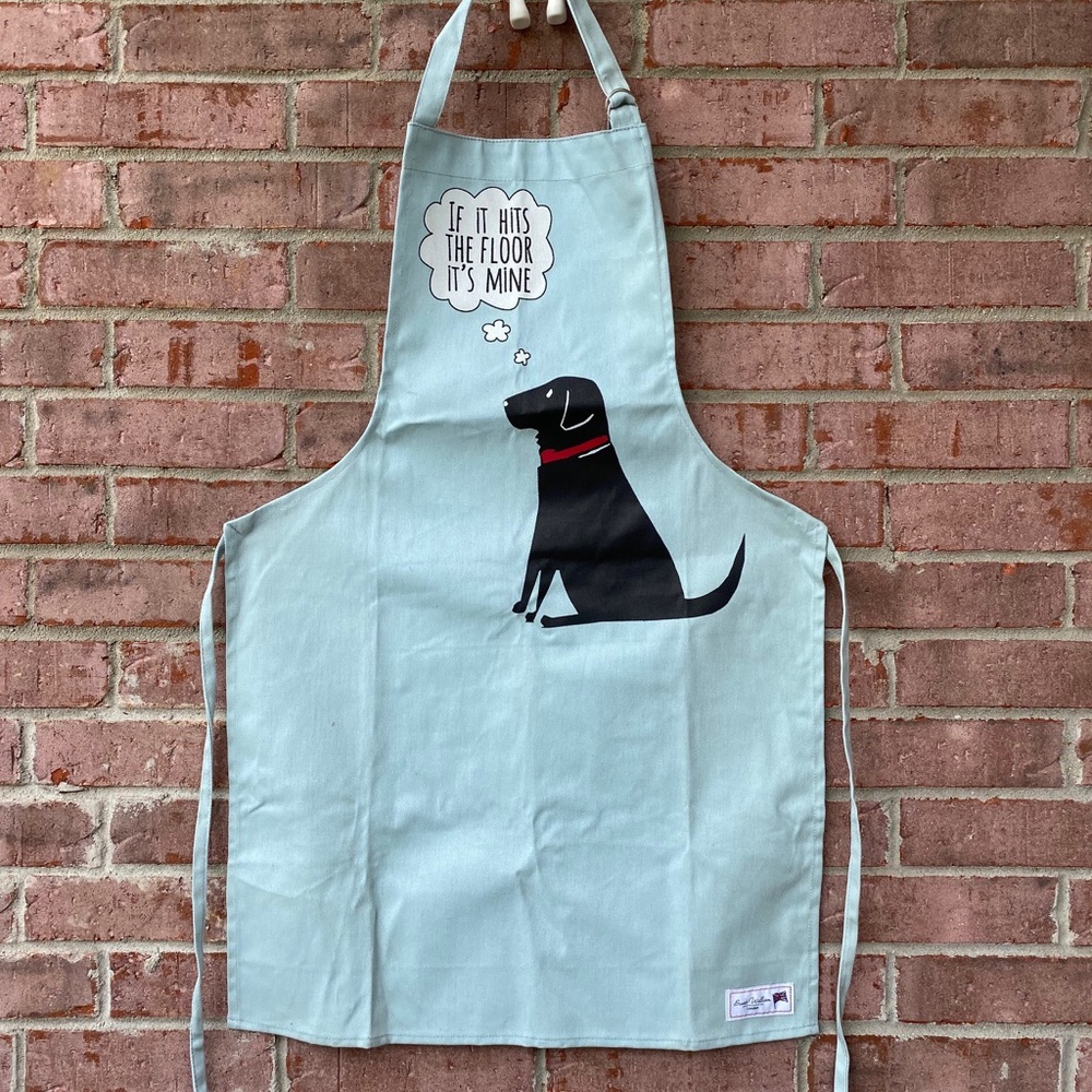 Organic Cotton Black Labrador Apron